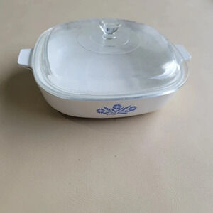 Vintage Corning Ware Blue Cornflower P-9-B  Casserole and LID ~ U.S.A. 9 inch
